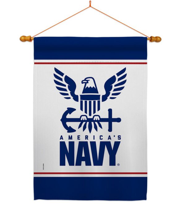 America Navy - Military Americana Vertical Impressions Decorative Flags HG170033 Made In USA - Image 11