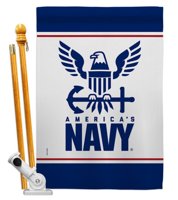 America Navy - Military Americana Vertical Impressions Decorative Flags HG170033 Made In USA - Image 6