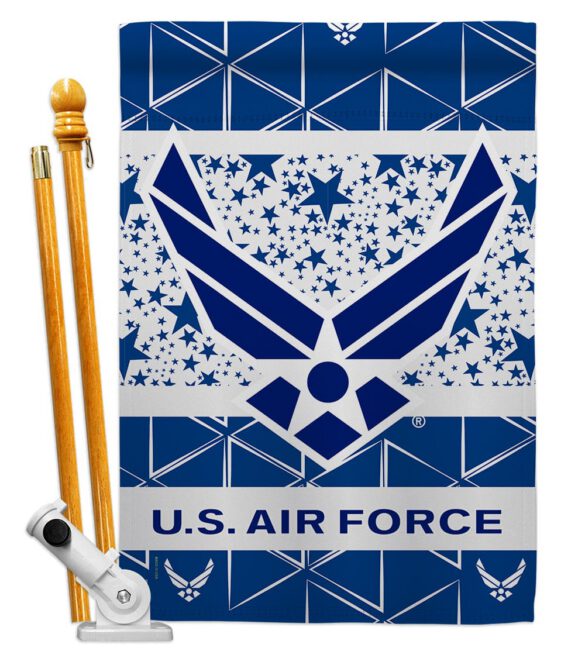 Air Force - Military Americana Vertical Impressions Decorative Flags HG170148 Made In USA - Image 6