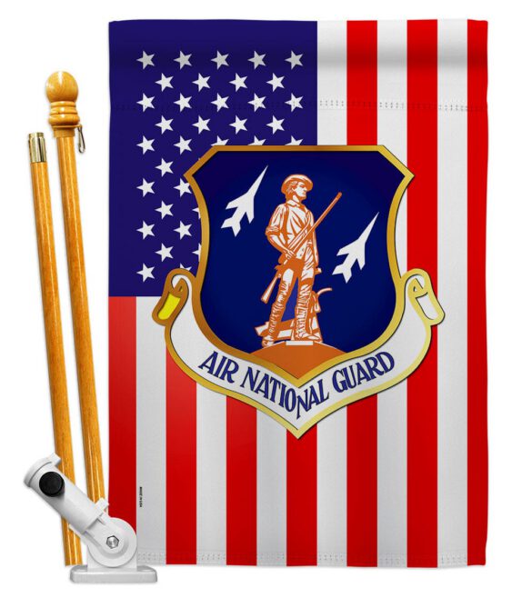 Air National Guard - Military Americana Vertical Impressions Decorative Flags HG170169 Made In USA - Image 6