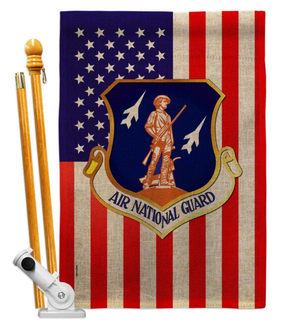 Air National Guard - Military Americana Vertical Impressions Decorative Flags HG170169 Made In USA - Image 18