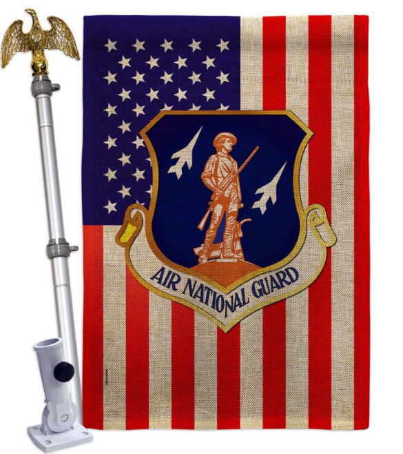 Air National Guard - Military Americana Vertical Impressions Decorative Flags HG170169 Made In USA - Image 24