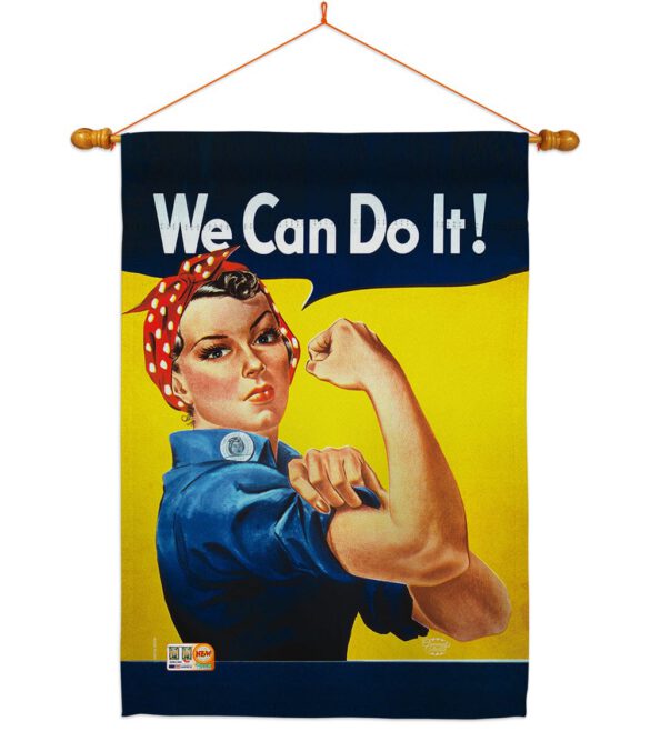 Girl Power - Military Americana Vertical Impressions Decorative Flags HG192078 Made In USA - Image 10
