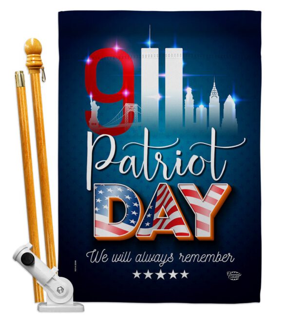 911 Remember Honor - Military Americana Vertical Impressions Decorative Flags HG192275 Made In USA - Image 6