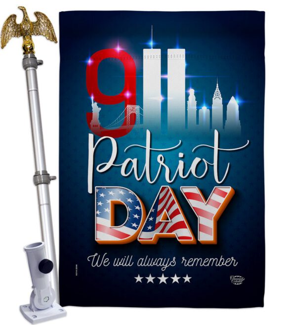 911 Remember Honor - Military Americana Vertical Impressions Decorative Flags HG192275 Made In USA - Image 10