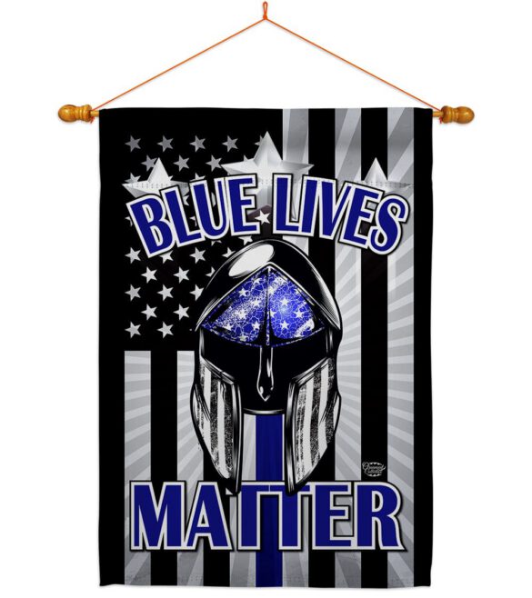 Blue Lives Matter - Military Americana Vertical Impressions Decorative Flags HG192286 Made In USA - Image 10