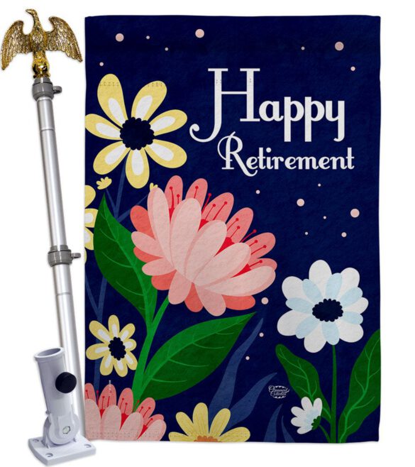 Happy Retirement - Military Americana Vertical Impressions Decorative Flags HG192580 Made In USA - Image 9