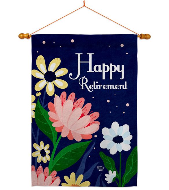 Happy Retirement - Military Americana Vertical Impressions Decorative Flags HG192580 Made In USA - Image 10