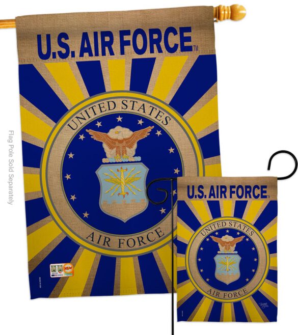 Air Force - Military Americana Vertical Impressions Decorative Flags HG108395 Made In USA - Image 4