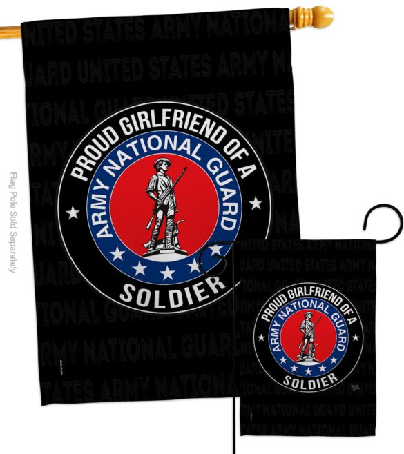 Army Proud Girlfriend Soldier - Military Americana Vertical Impressions Decorative Flags HG108546 Made In USA - Image 4