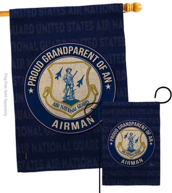 Air Force Proud Grandparent Airman - Military Americana Vertical Impressions Decorative Flags HG108552 Made In USA - Image 14