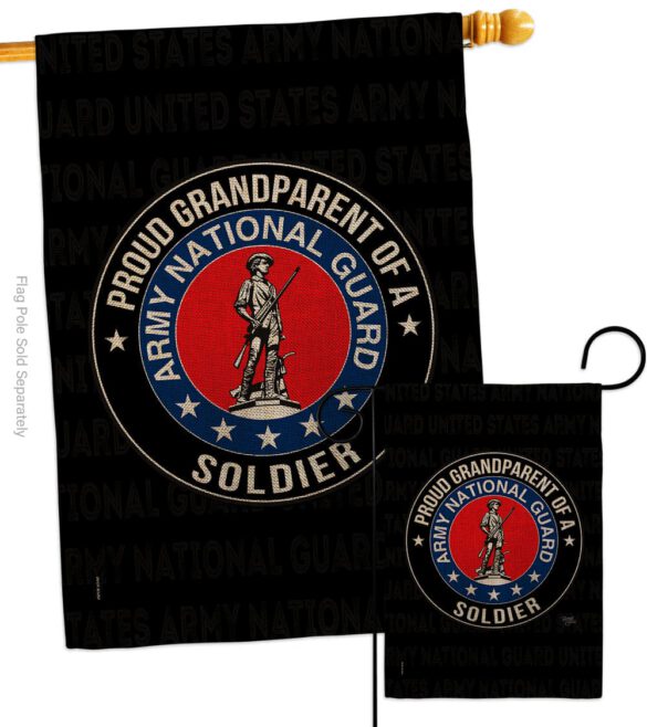 Army Proud Grandparent Soldier - Military Americana Vertical Impressions Decorative Flags HG108555 Made In USA - Image 14