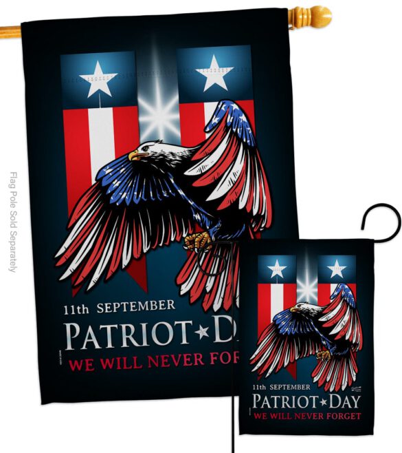911 Patriot Day - Military Americana Vertical Impressions Decorative Flags HG137289 Made In USA - Image 4