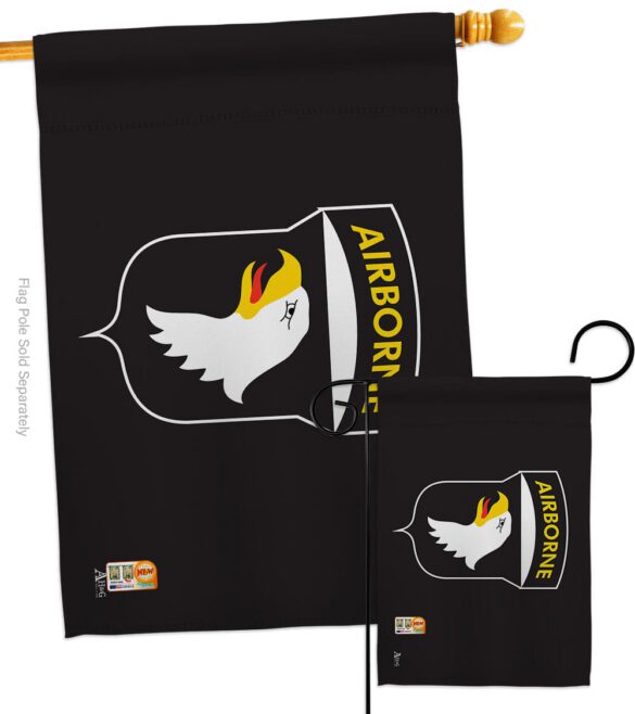 101st. Airborne - Military Americana Vertical Impressions Decorative Flags HG140315 Made In USA - Image 4
