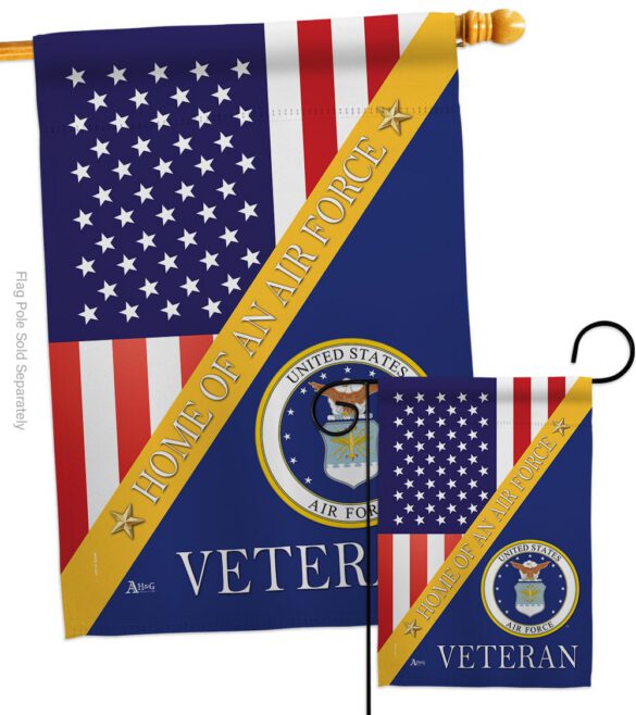 Home of Air Force - Military Americana Vertical Impressions Decorative Flags HG140606 Made In USA - Image 3