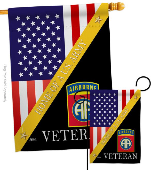 Home of 82nd Airborne - Military Americana Vertical Impressions Decorative Flags HG140891 Made In USA - Image 3