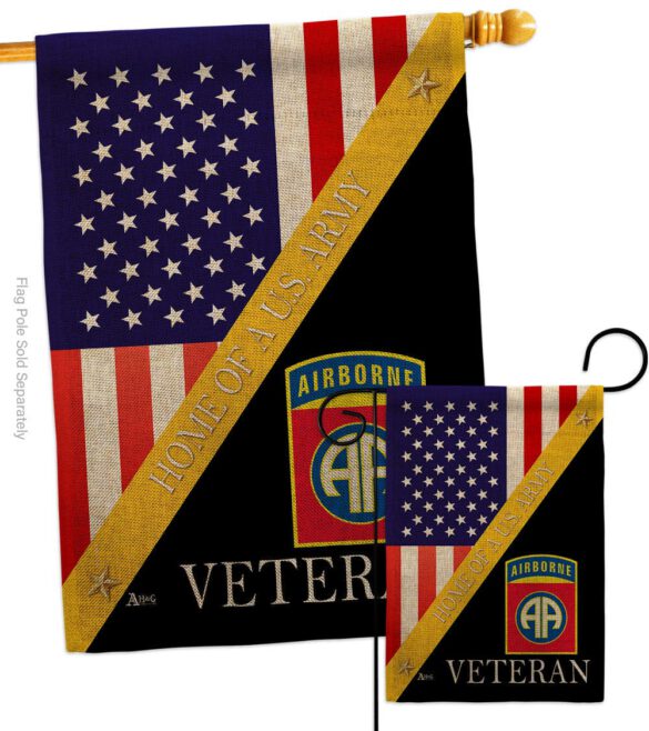Home of 82nd Airborne - Military Americana Vertical Impressions Decorative Flags HG140891 Made In USA - Image 13