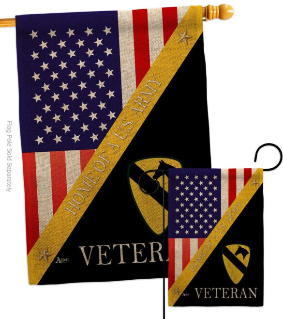 Home of 1st Cavalry Division - Military Americana Vertical Impressions Decorative Flags HG140896 Made In USA - Image 13