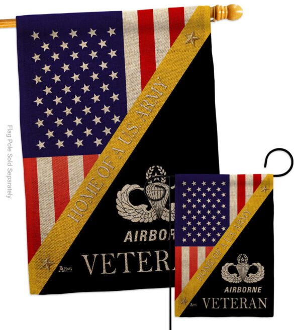 Home of Airborne - Military Americana Vertical Impressions Decorative Flags HG140900 Made In USA - Image 13