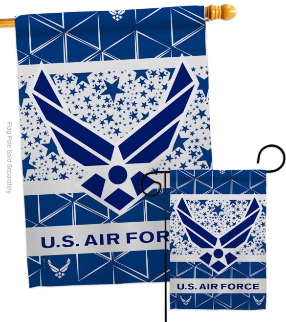 Air Force - Military Americana Vertical Impressions Decorative Flags HG170148 Made In USA - Image 4