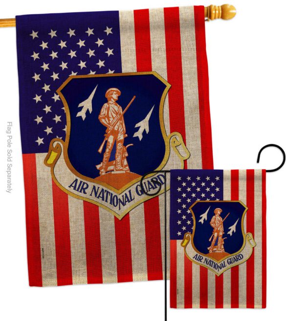 Air National Guard - Military Americana Vertical Impressions Decorative Flags HG170169 Made In USA - Image 16