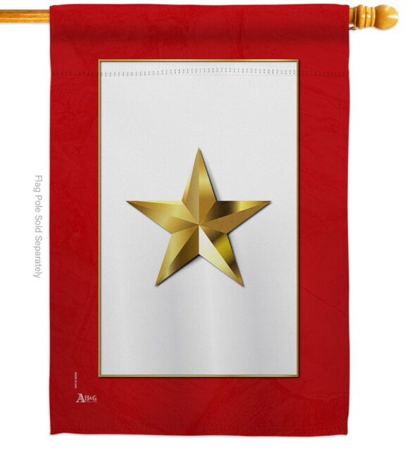 Gold Star - Military Americana Vertical Impressions Decorative Flags HG141082 Made In USA - Image 2