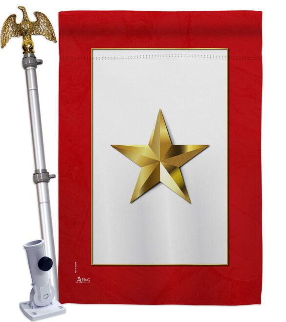 Gold Star - Military Americana Vertical Impressions Decorative Flags HG141082 Made In USA - Image 11