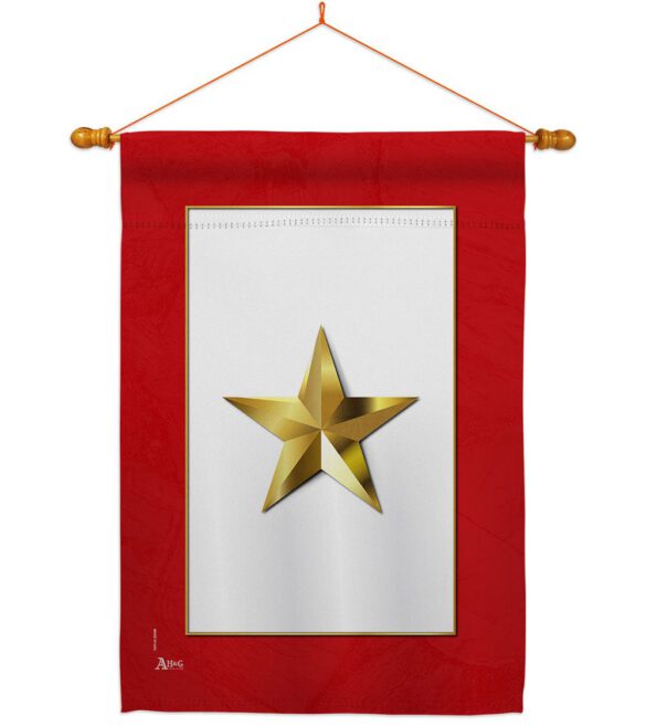 Gold Star - Military Americana Vertical Impressions Decorative Flags HG141082 Made In USA - Image 12