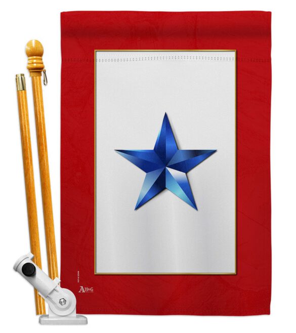 Blue Star - Military Americana Vertical Impressions Decorative Flags HG141083 Made In USA - Image 5