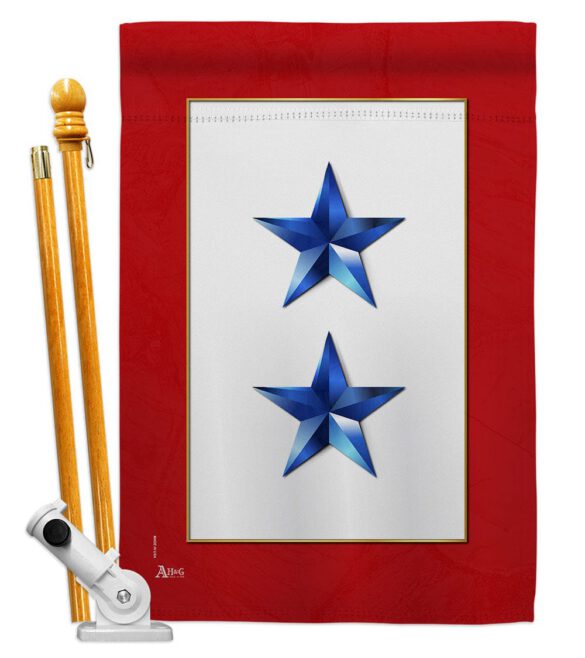 2 Blue Stars - Military Americana Vertical Impressions Decorative Flags HG141085 Made In USA - Image 6