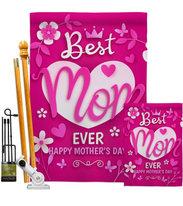 Best Mom Ever - Mothers Day Summer Vertical Impressions Decorative Flags HG130372 Made In USA - Image 6