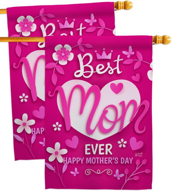 Best Mom Ever - Mothers Day Summer Vertical Impressions Decorative Flags HG130372 Made In USA - Image 12