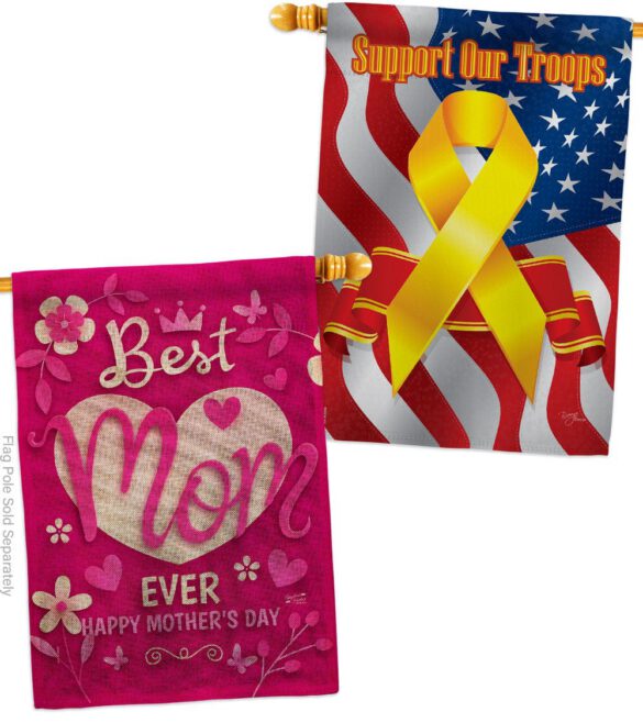 Best Mom Ever - Mothers Day Summer Vertical Impressions Decorative Flags HG130372 Made In USA - Image 35