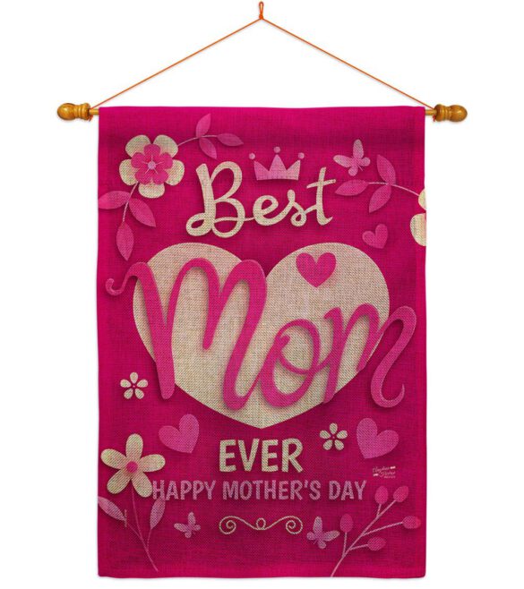 Best Mom Ever - Mothers Day Summer Vertical Impressions Decorative Flags HG130372 Made In USA - Image 42