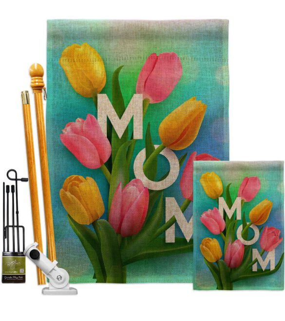 Happy Mom's Day - Mother's Day Summer Vertical Impressions Decorative Flags HG192367 Made In USA - Image 16