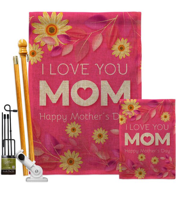 Happy Mother's Day - Mother's Day Summer Vertical Impressions Decorative Flags HG192368 Made In USA - Image 16