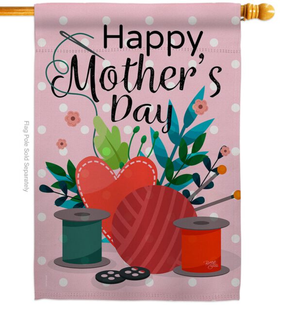Happy Sweet Mother's Day - Mother's Day Summer Vertical Impressions Decorative Flags HG115136 Made In USA - Image 2