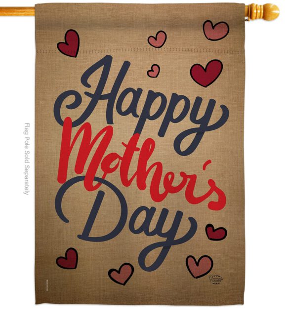 Happy Mother's Day - Mother's Day Summer Vertical Impressions Decorative Flags HG192031 Made In USA - Image 2