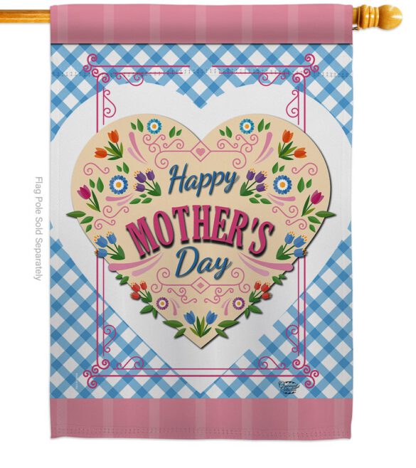 Floral Mother Day - Mother's Day Summer Vertical Impressions Decorative Flags HG192168 Made In USA - Image 2