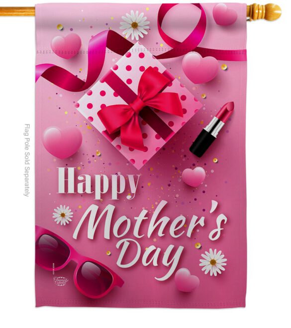 Beautiful Mother Day - Mother's Day Summer Vertical Impressions Decorative Flags HG192189 Made In USA - Image 2