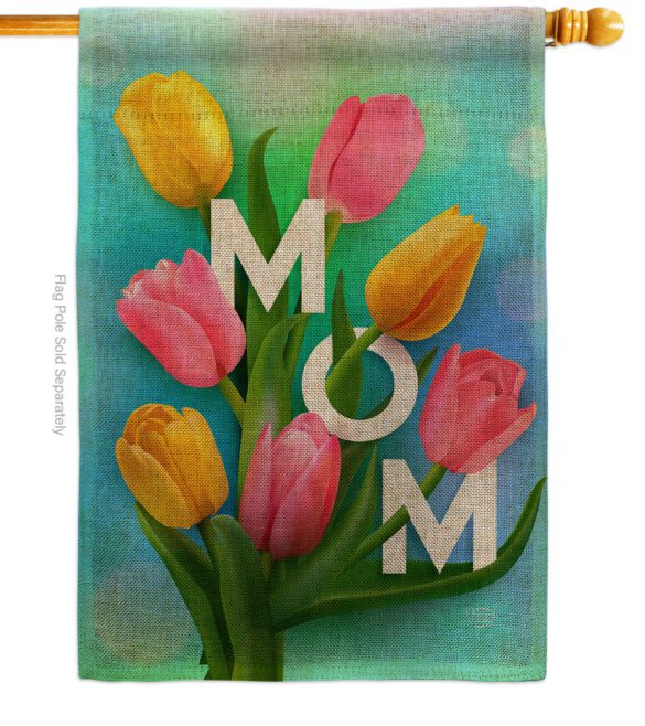 Happy Mom's Day - Mother's Day Summer Vertical Impressions Decorative Flags HG192367 Made In USA - Image 12