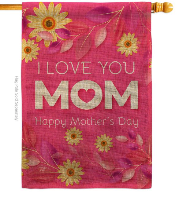 Happy Mother's Day - Mother's Day Summer Vertical Impressions Decorative Flags HG192368 Made In USA - Image 12