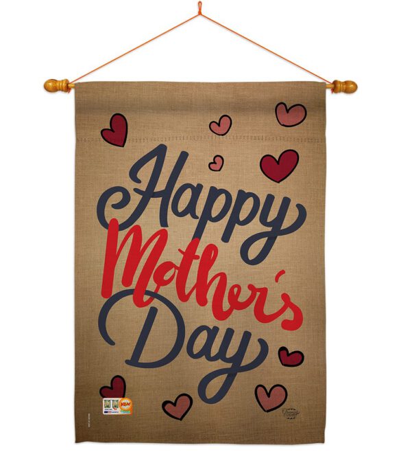 Happy Mother's Day - Mother's Day Summer Vertical Impressions Decorative Flags HG192031 Made In USA - Image 14