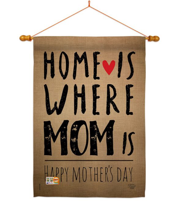 Home is Where Mom Is - Mother's Day Summer Vertical Impressions Decorative Flags HG192066 Made In USA - Image 14