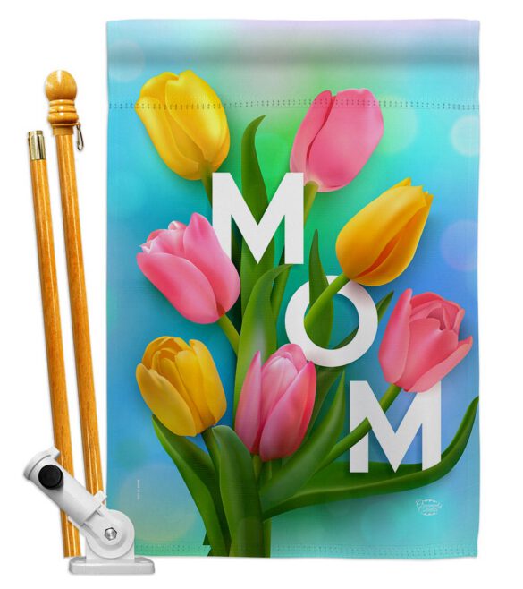 Happy Mom's Day - Mother's Day Summer Vertical Impressions Decorative Flags HG192367 Made In USA - Image 5
