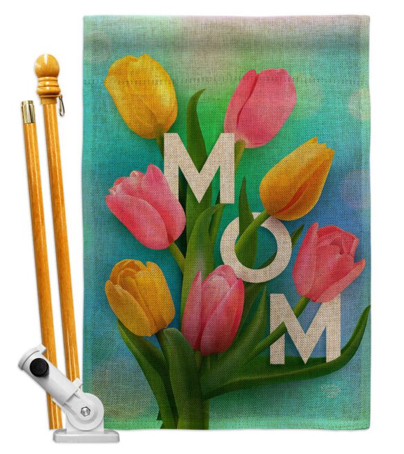 Happy Mom's Day - Mother's Day Summer Vertical Impressions Decorative Flags HG192367 Made In USA - Image 15