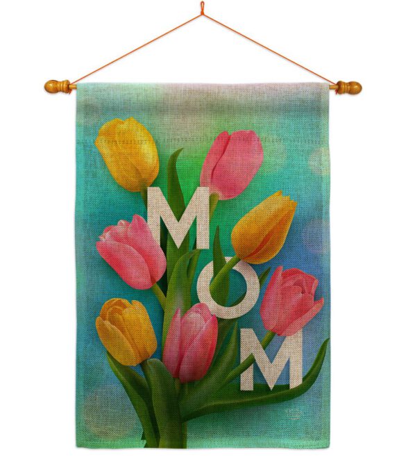 Happy Mom's Day - Mother's Day Summer Vertical Impressions Decorative Flags HG192367 Made In USA - Image 20
