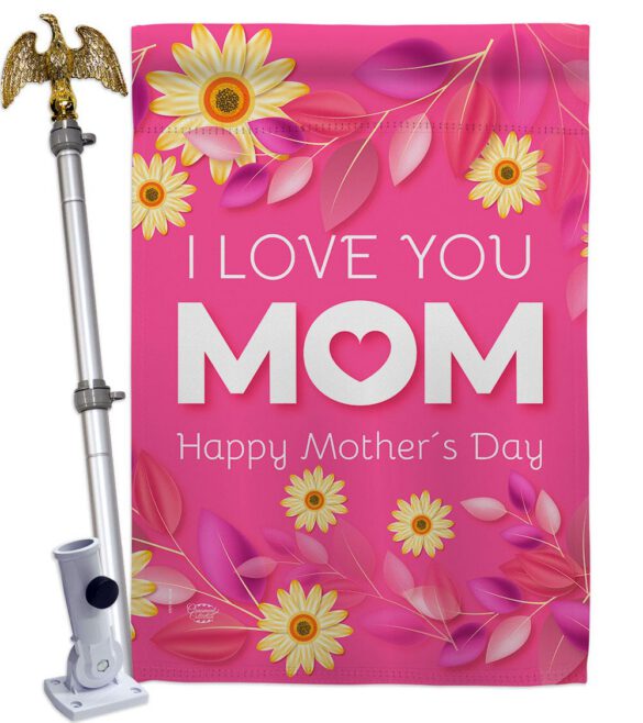Happy Mother's Day - Mother's Day Summer Vertical Impressions Decorative Flags HG192368 Made In USA - Image 9