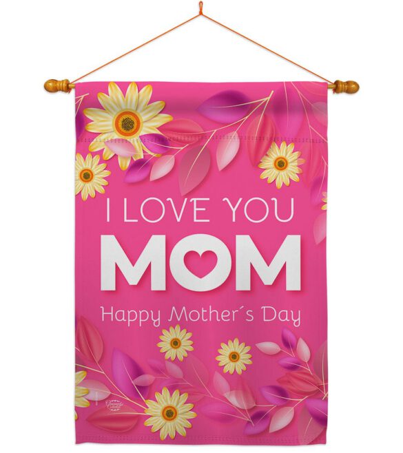 Happy Mother's Day - Mother's Day Summer Vertical Impressions Decorative Flags HG192368 Made In USA - Image 10
