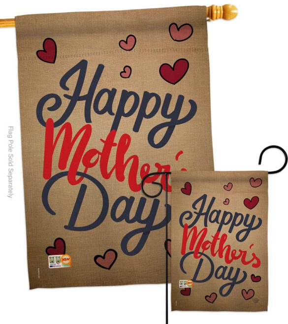 Happy Mother's Day - Mother's Day Summer Vertical Impressions Decorative Flags HG192031 Made In USA - Image 3